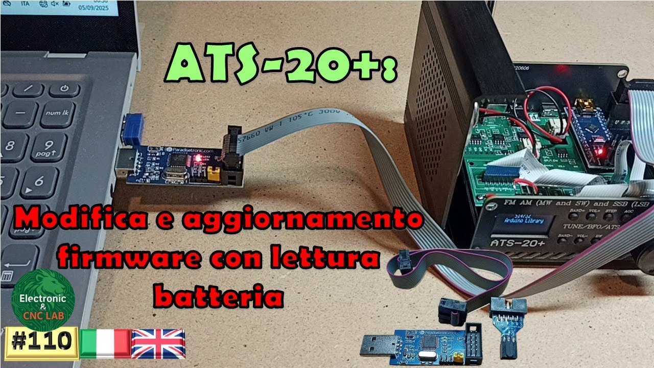 110_ATS-20+ Modifica e aggiornamento firmware con lettura batteria