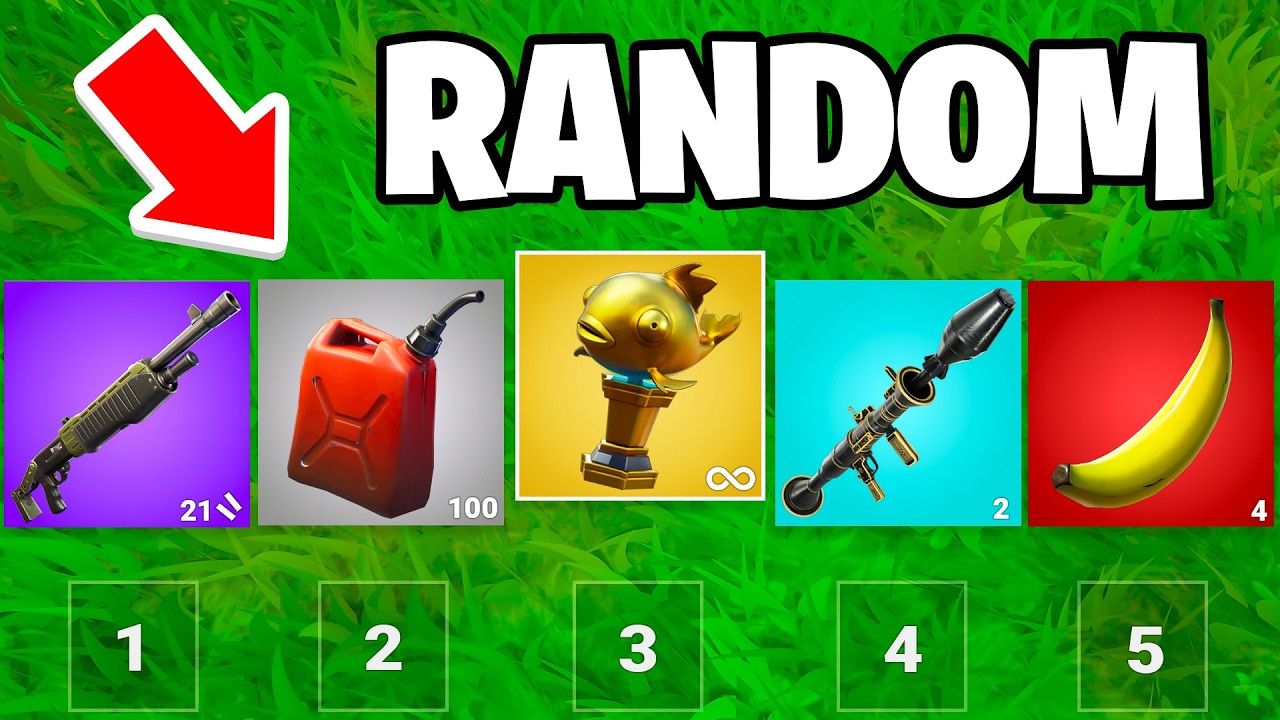 Fortnite, но каждую минуту наши комплекты снаряжения меняются случайным образом.