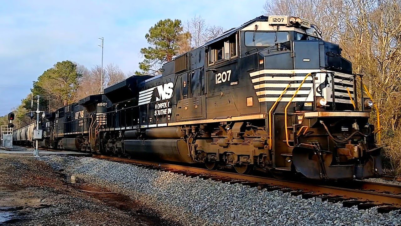 NS 1207 Leads Norfolk Southern Train 50D At Chester SC On The R Line 