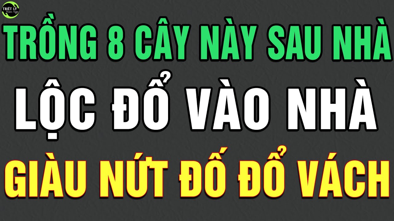 Cổ Nhân Dặn: Trồng 8 Loại Cây Này SAU NHÀ Trấn Giữ Của Cải LỘC ĐỔ VÀO NHÀ Giàu Nứt Đố ĐỔ VÁCH TLCN