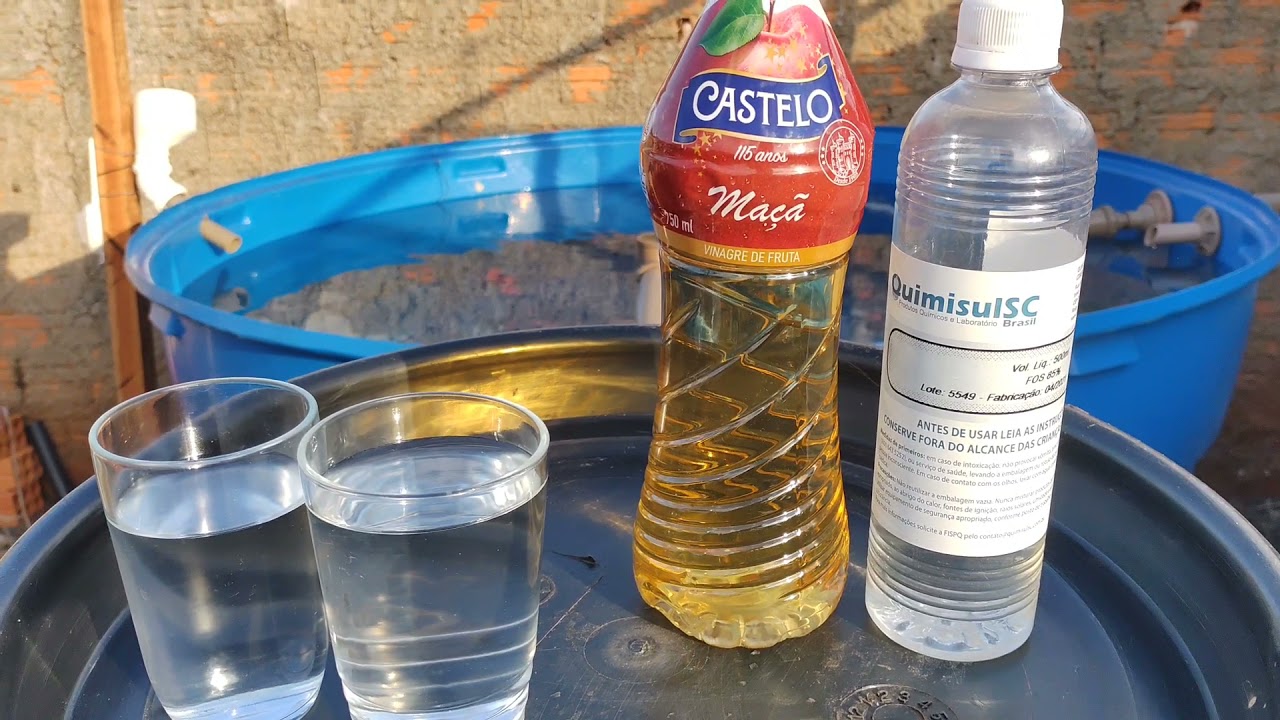 Como baixar o pH da agua na criação de tilápia bem caixa d'água, com tamponamento!