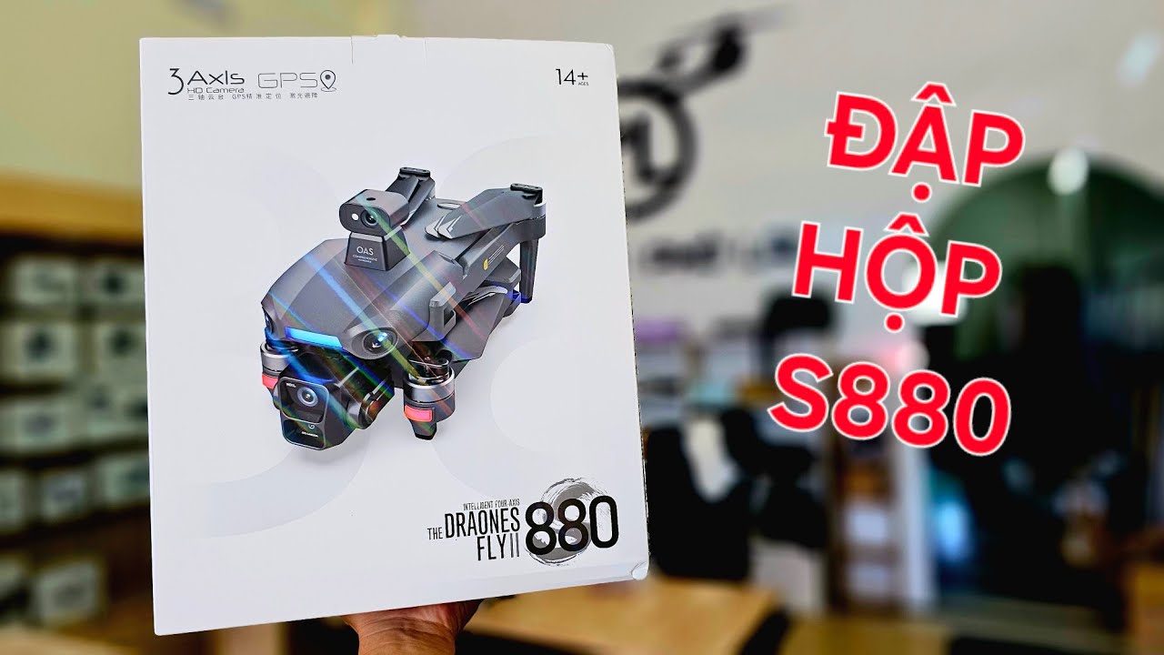 Đập hộp flycam S880 siêu hot hit