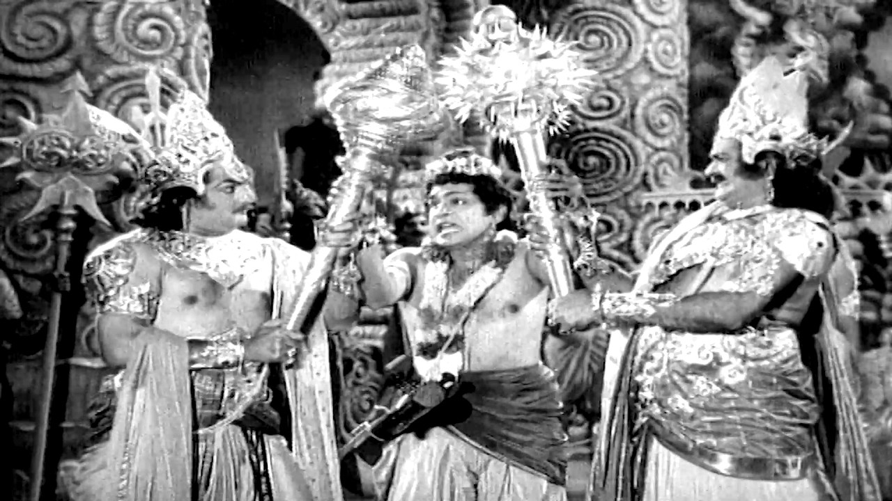 మళ్ళీ మళ్ళీ చూడాలనిపించే సన్నివేశం #Bhookailas | #NTR, #ANR, #SVRangarao & Jamun | V Devotional
