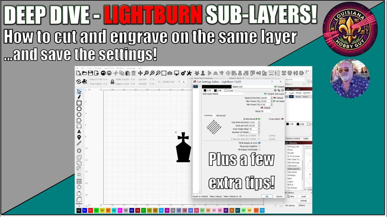 🏫 Подробное изучение подслоев Lightburn и несколько дополнительных советов!
