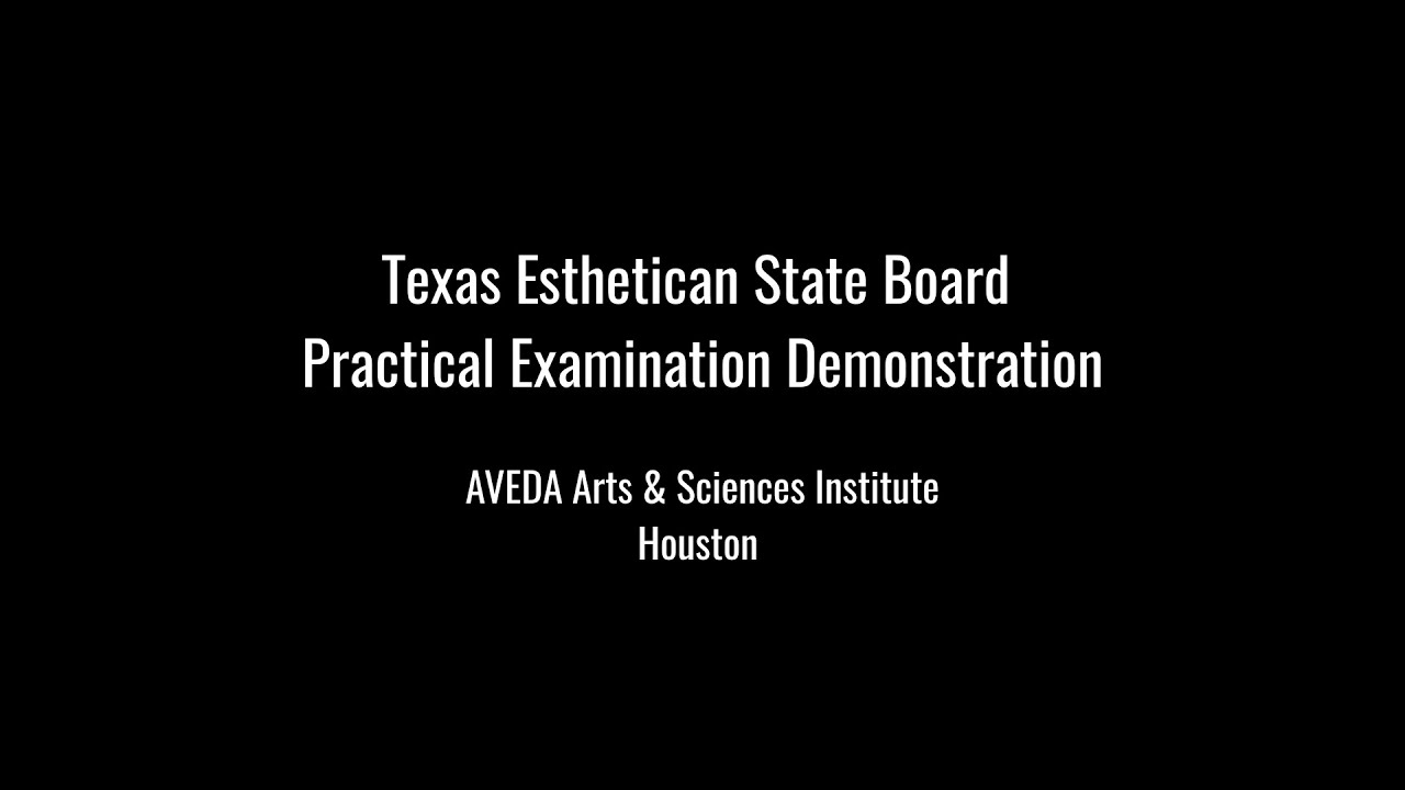 Texas Esthetician State Board Practical Exam Demo