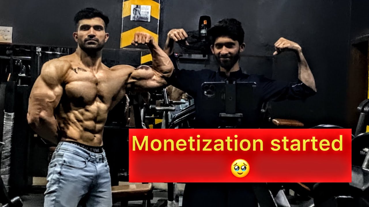 Eid 1st day biceps and forearms workout, our channel got monetized