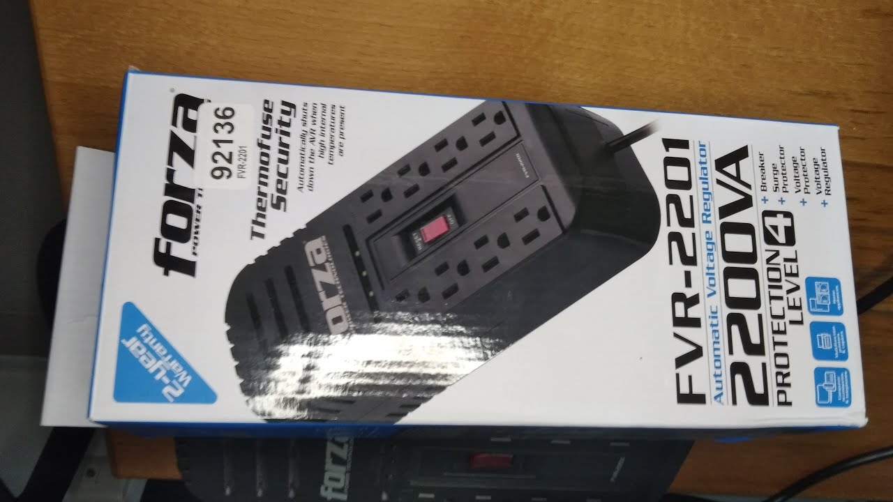 Unboxing Regulador de Voltaje Forza FVR-2202 - 2200VA / 1100W | GamePlusWin | #gamepluswin