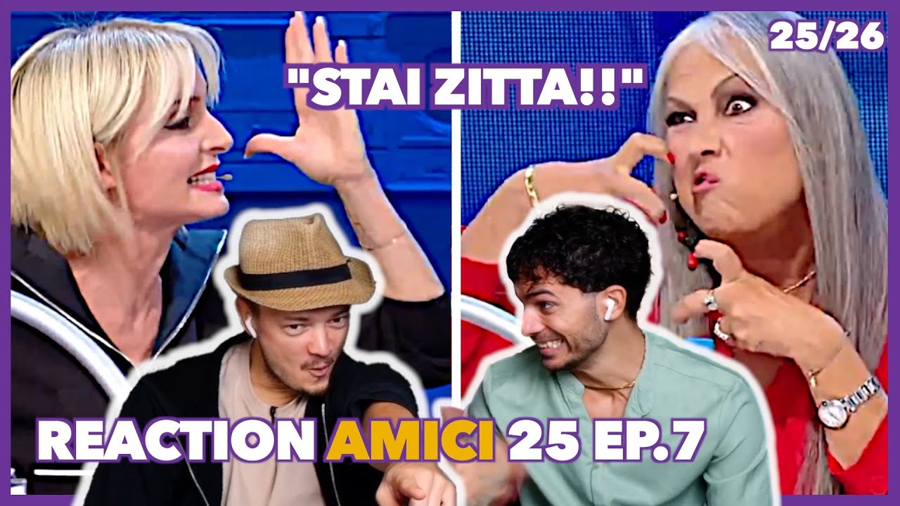 La Peparini ZITTISCE  la Celentano | Reaction Amici 25 ep.7