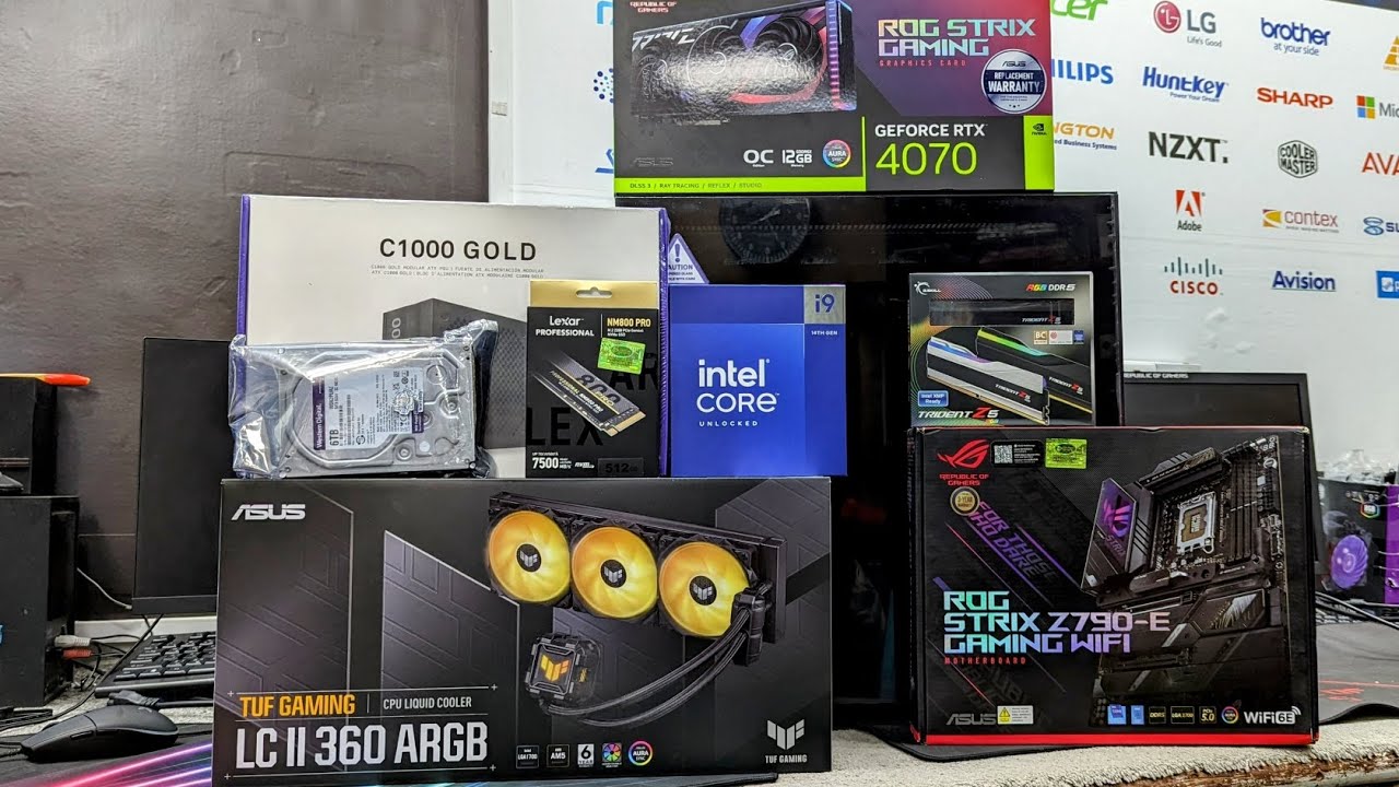 How to Build 14th i9-14900K ASUS  ROG Z790-E ROG RTX4070 12Gb OC BIOS UPDATE USB FLASH