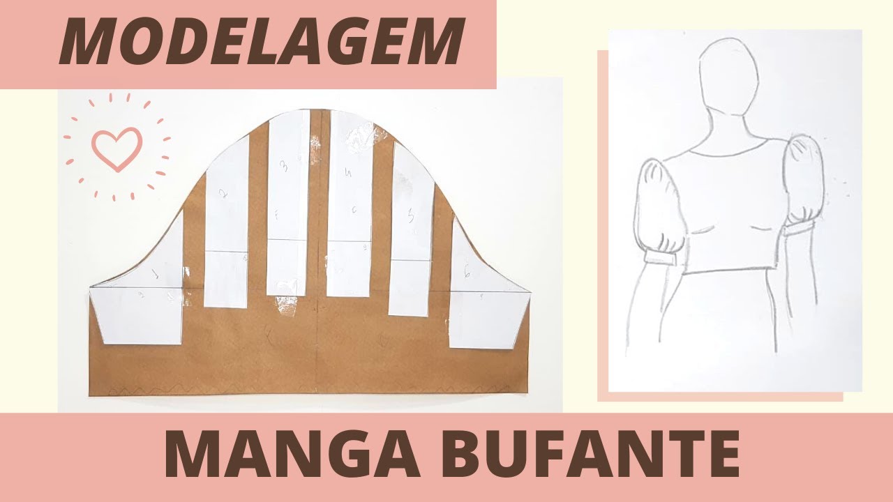 Manga Bufante - Modelagem passo a passo | Gisele Maués
