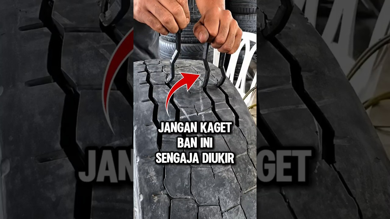 Jangan Salah Ternyata Ban Truk Gundul Bisa Diukir Kembali