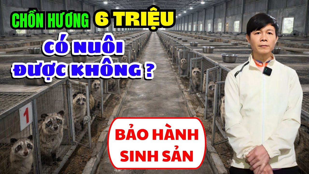 CHỒN HƯƠNG GIÁ 6 TRIỆU - CÓ NUÔI ĐƯỢC KHÔNG? TRẠI CHỒN GIỐNG TẠI PHÚ THỌ CAM KẾT BẢO HÀNH SINH SẢN