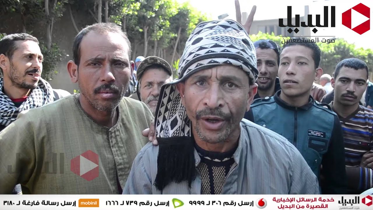 احتجاج عمال نظافة محافظة الجيزة على تعطيل مطالبهم