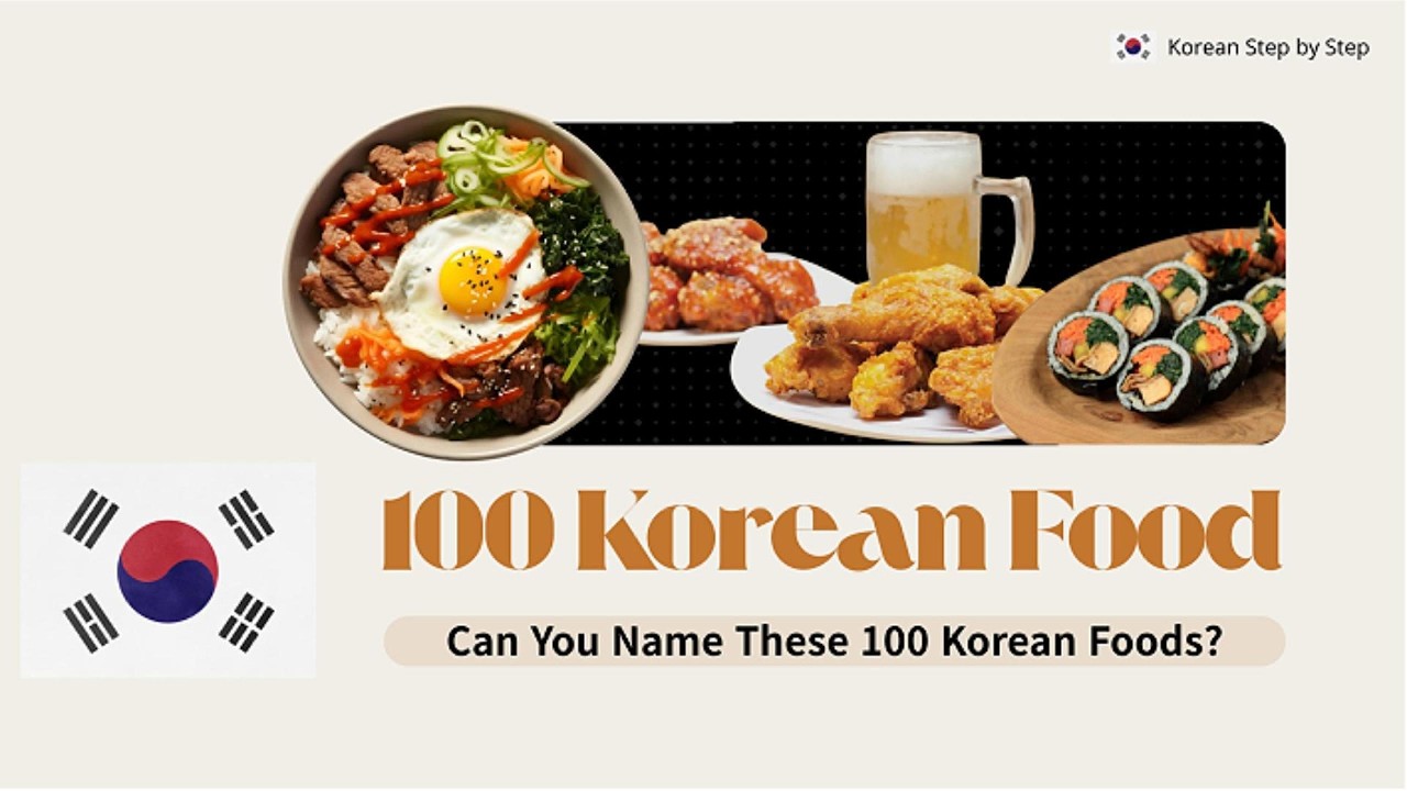 100 Korean Foods You See in K-Dramas & Movies 🍱🥢 | Learn Korean Vocabulary