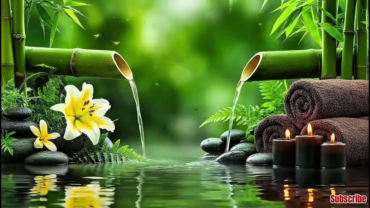 Healing Nature Sounds with Soft Piano & Guitar - Deep Relaxation Music