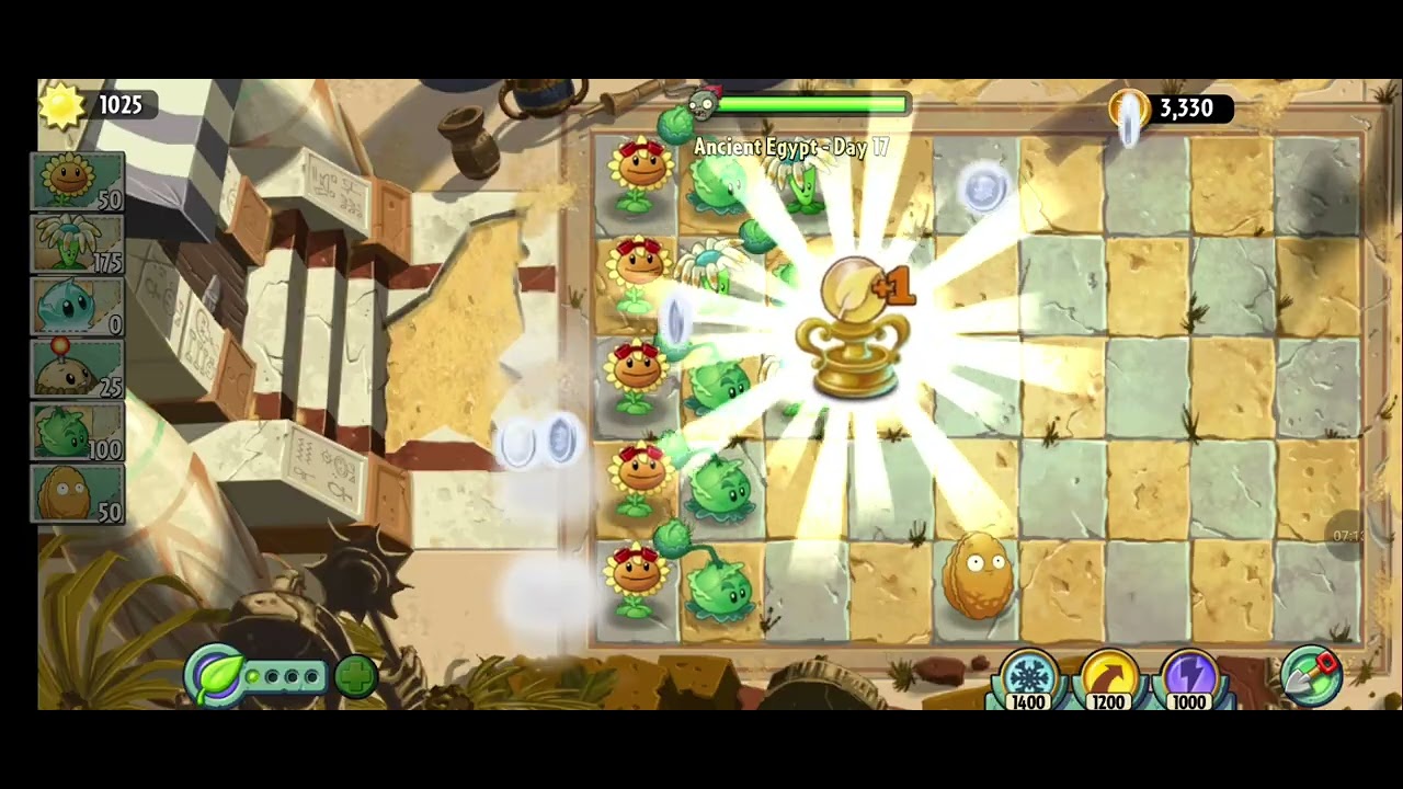 Pvz2 Reflourished Ancient Egypt Day 16, 17 and 18