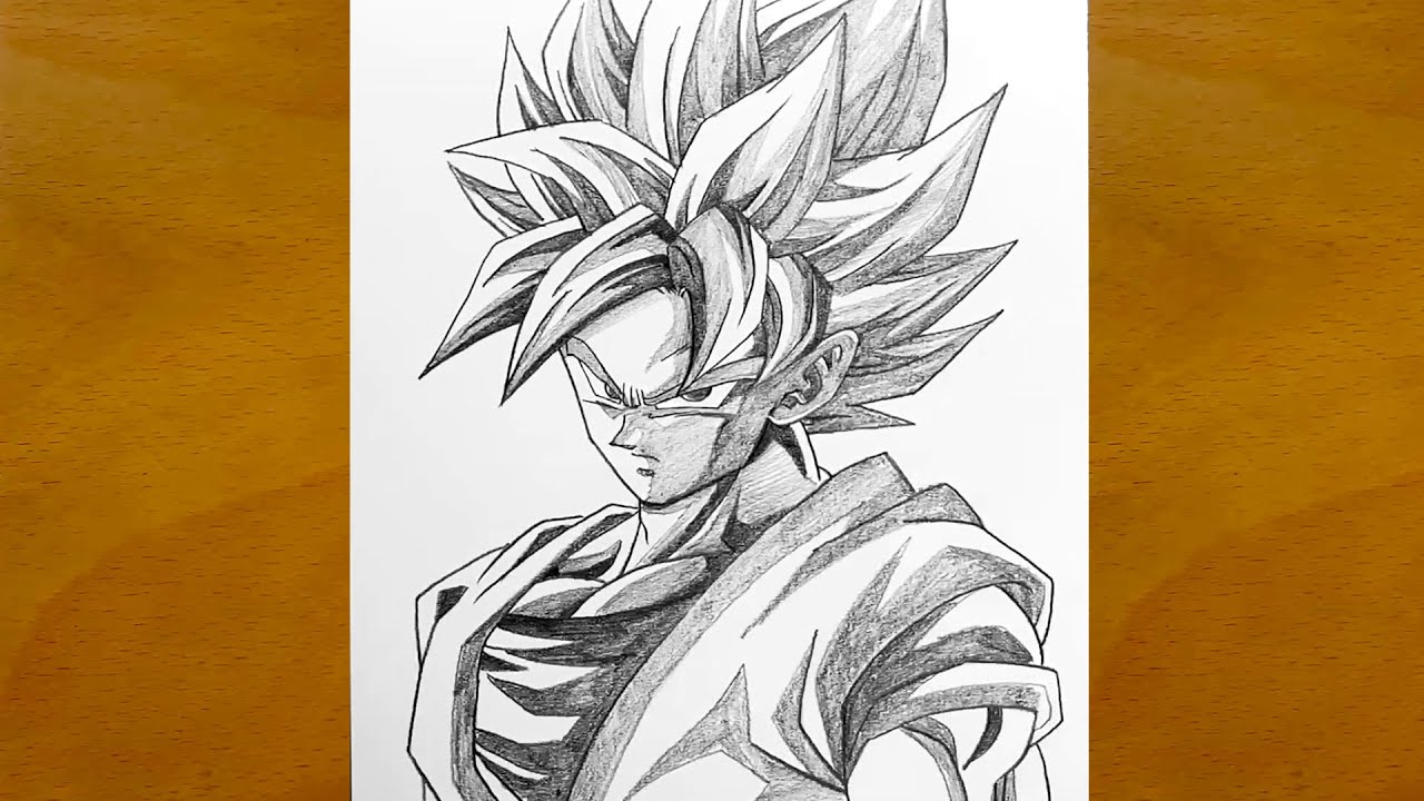 Goku Drawing Tutorial || How to Draw Goku Step by Step || Dragon Ball Anime Sketch