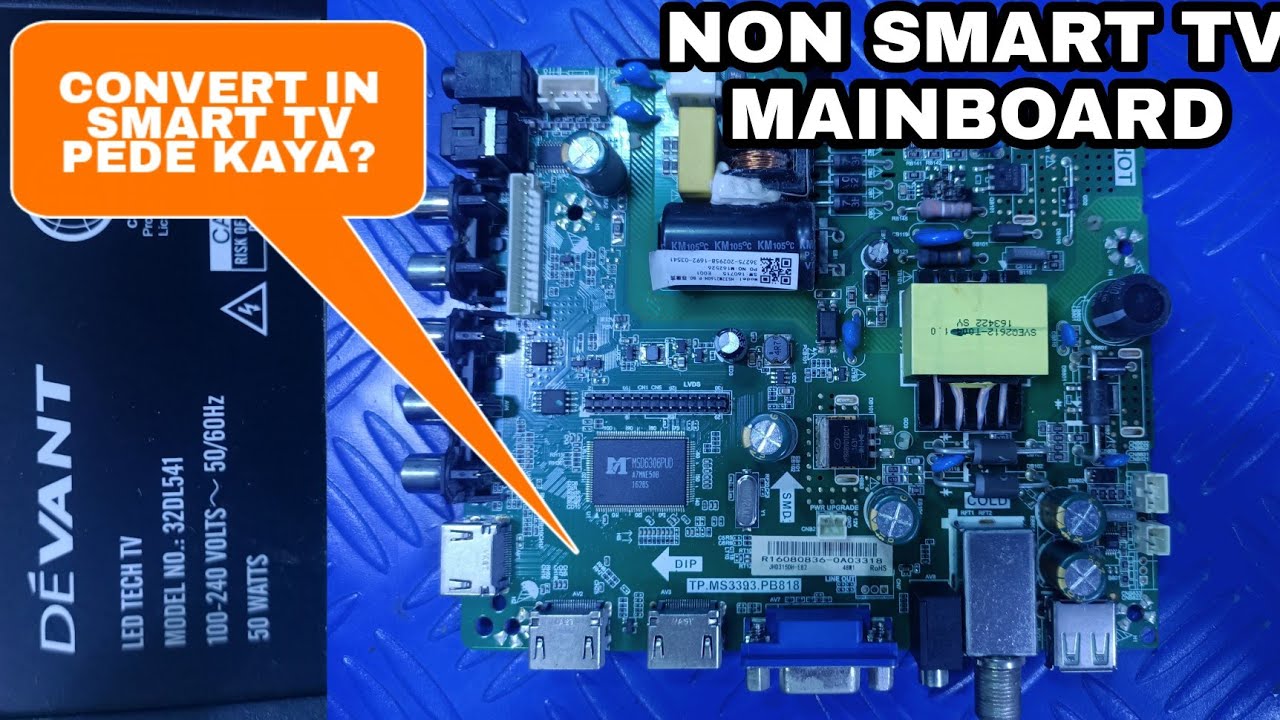 DEVANT NON SMART TV CONVERT IN SMART TV MAINBOARD