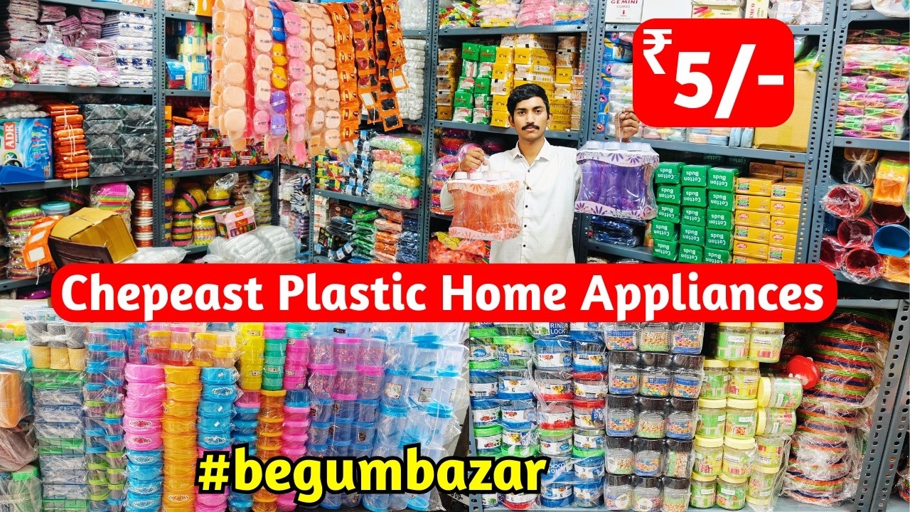 Latest Unique Cheap & Best Begum Bazar Wholesale Market Plastic Home Appliances Starts Just ₹ 5/-