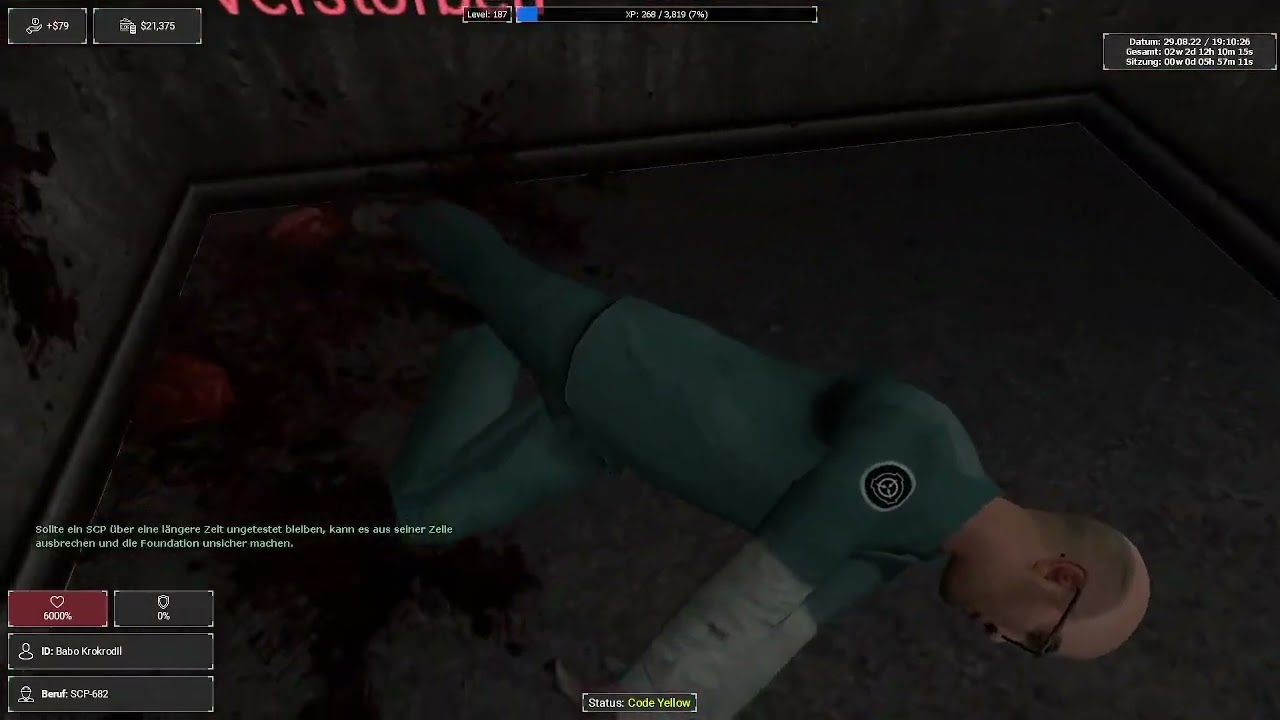 SCP:RP MG 682 Kurz breach