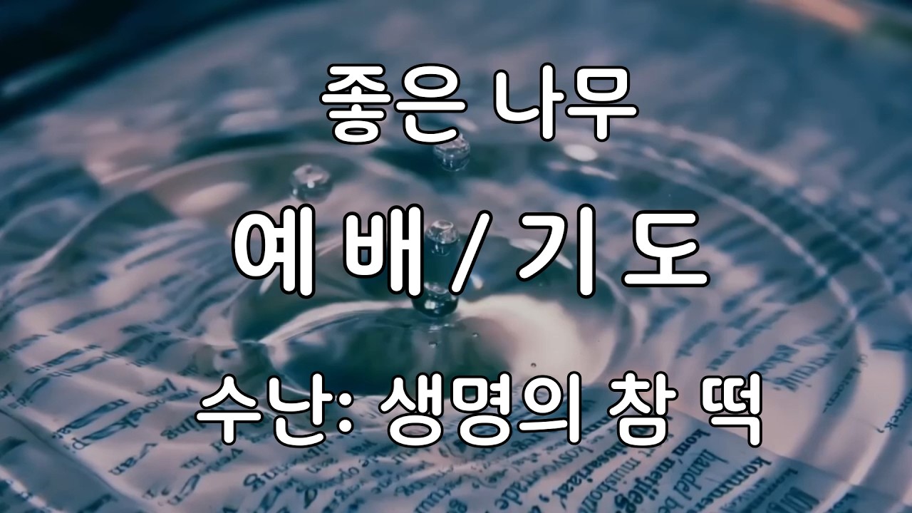 성경 찬송 기도의 예배 3/15/2026 (사순절 네째 주)