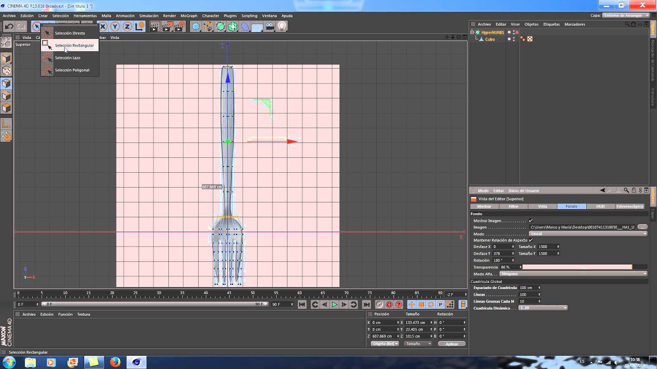 Tutorial Cinema 4d MODELADO DE UN TENEDOR