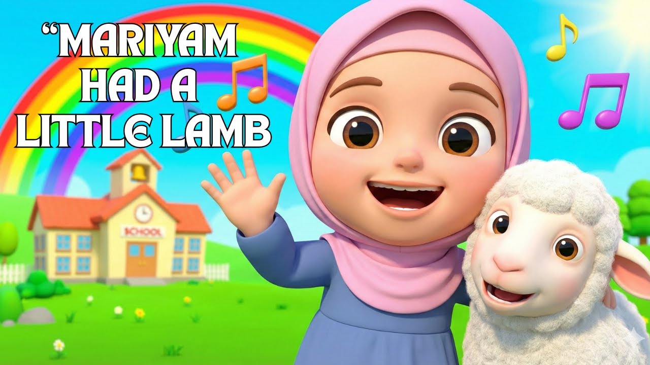 Mariyam Had a Little Lamb 🐑 | Islamic Nursery Rhyme for Kids | Muslim Children Song