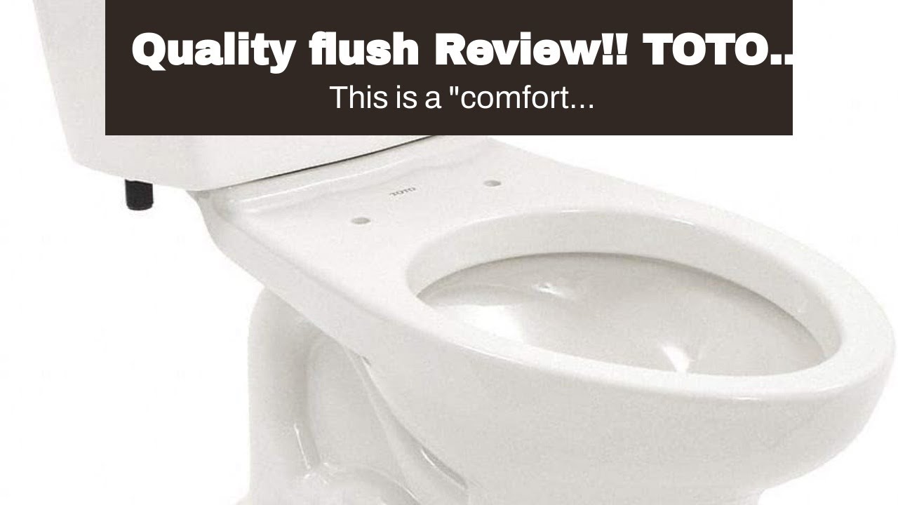 Quality flush Review!! TOTO CST744EL#01 Eco Drake Two-Piece Elongated 1.28 GPF ADA Compliant To...