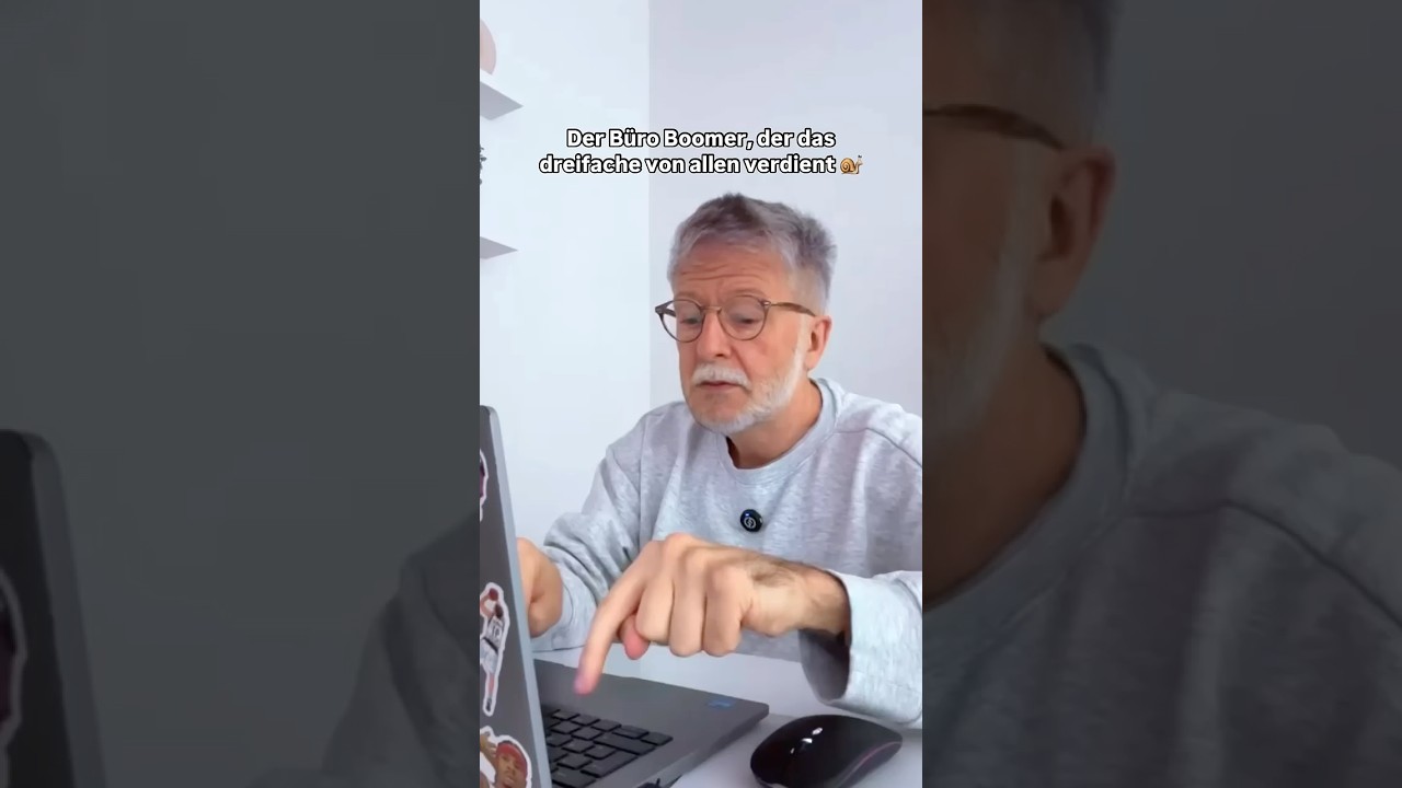 Der B&uuml;ro Boomer, der das dreifache von allen verdient #b&uuml;ro #homeoffice #remotework #humour #shorts
