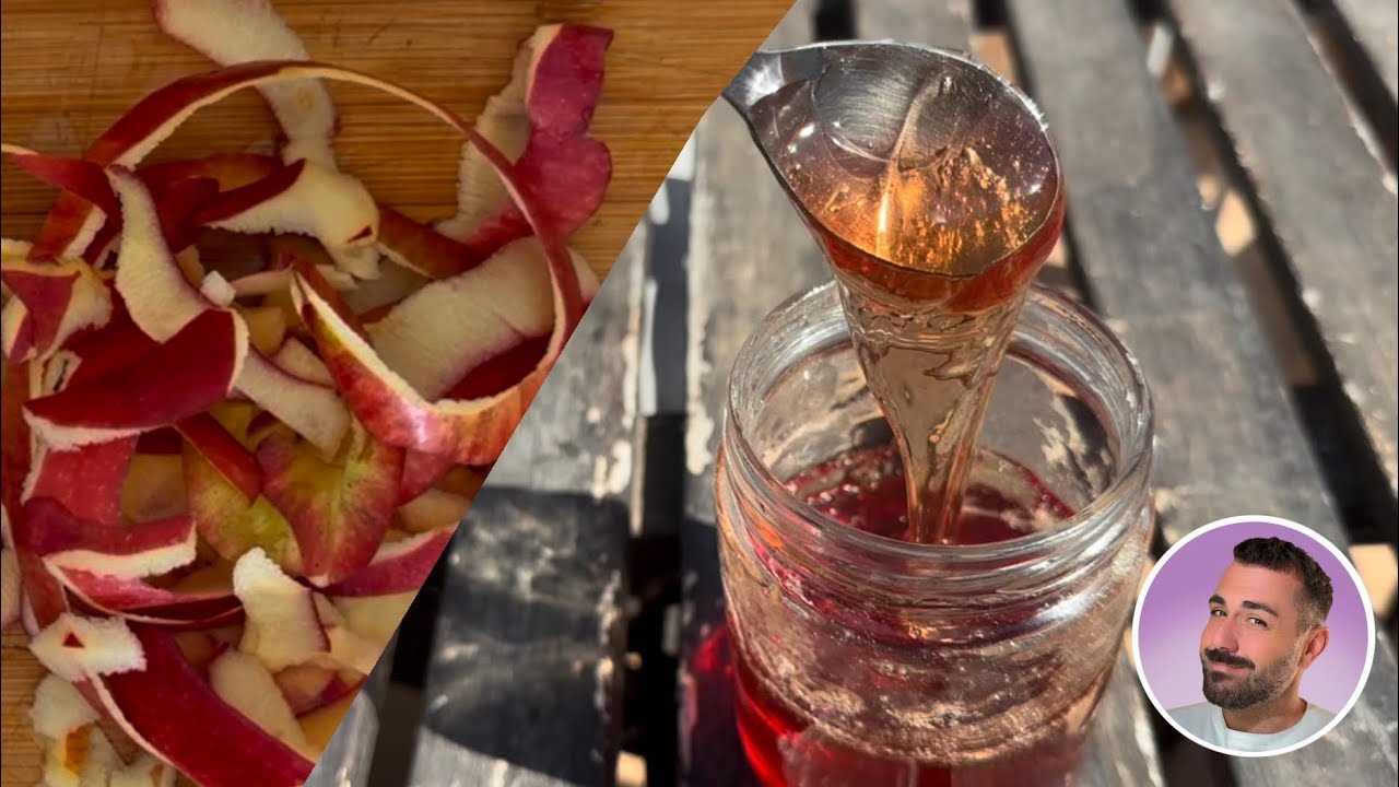 CONVIERTE LOS RESTOS DE MANZANAS EN DELICIOSA JALEA DE MANZANA. 100% NATURAL Y SÚPER FÁCIL 🍎❤️