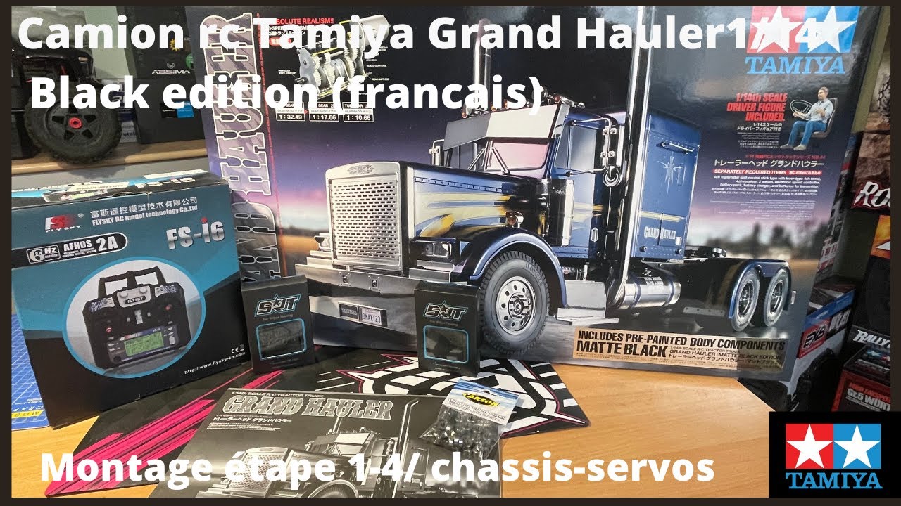 Tamiya 1/14 Grand Hauler/ Montage étape 1-4  chassis -servos