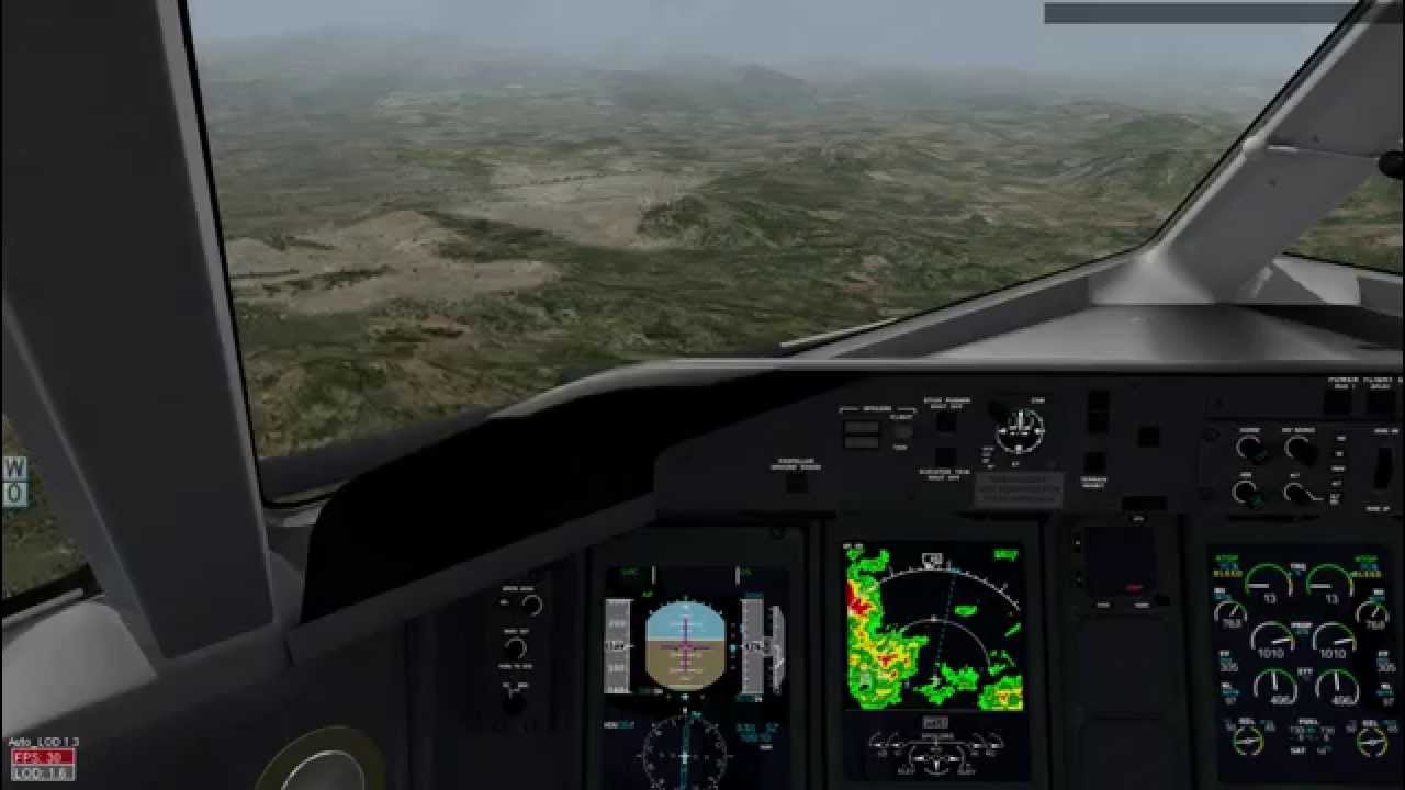 Stormy Landing at FAKN (Kruger National Park) with the DHC-8-400