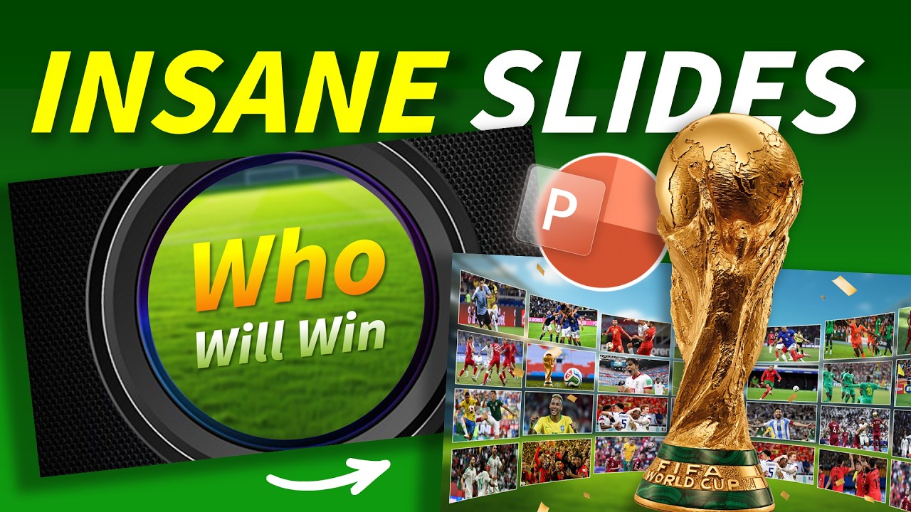 How to Create a Cinematic FIFA World Cup Presentation in PowerPoint 🏆 Free Assets + Editable File