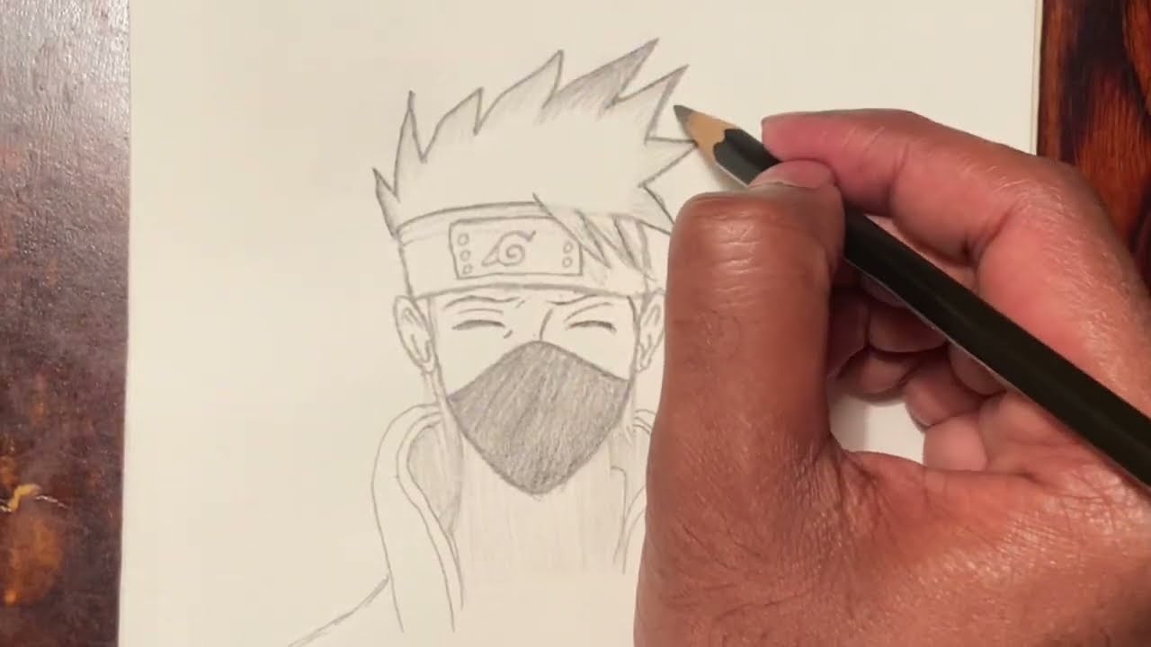 How to Draw Kakashi Hatake || Naruto Drawing  #drawing #art #naruto 