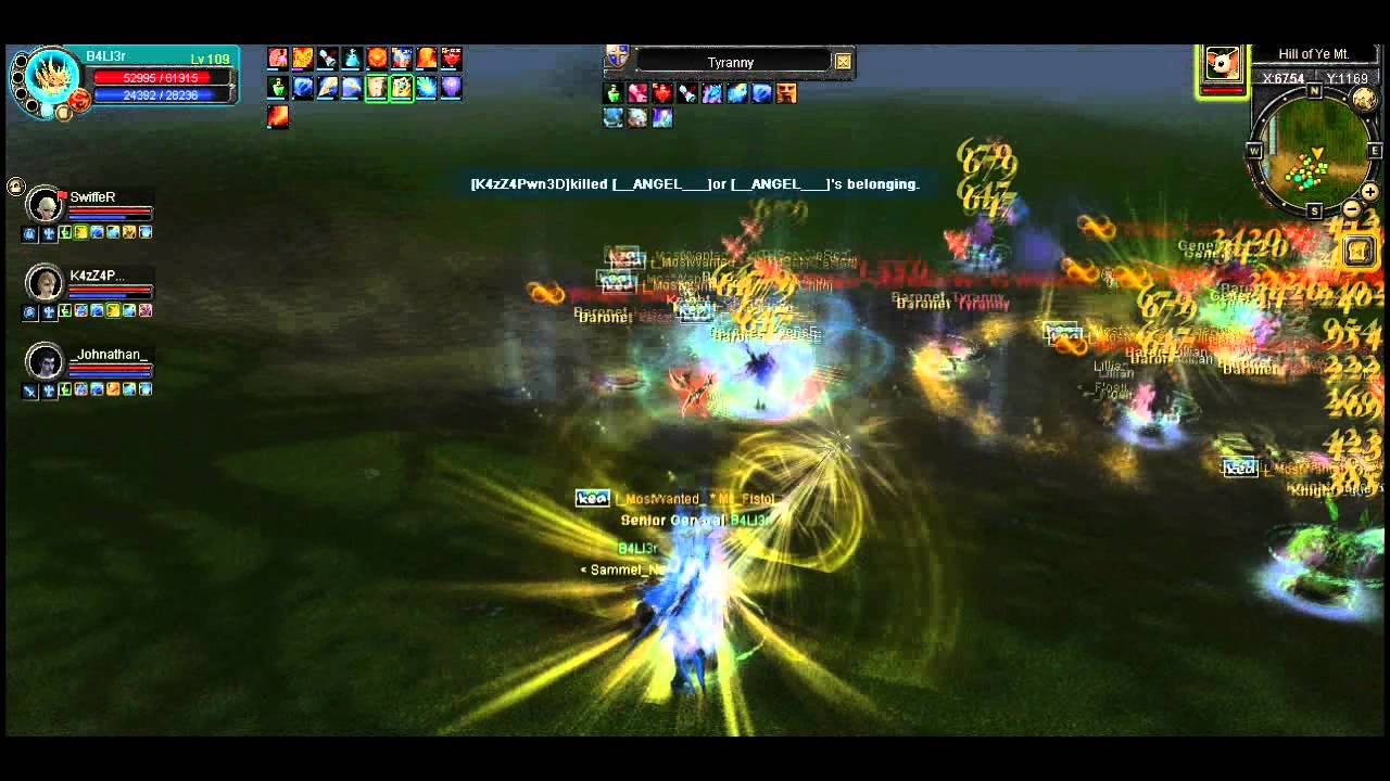 Silkroad Online Guildwar MW vs HeXagon on Iris