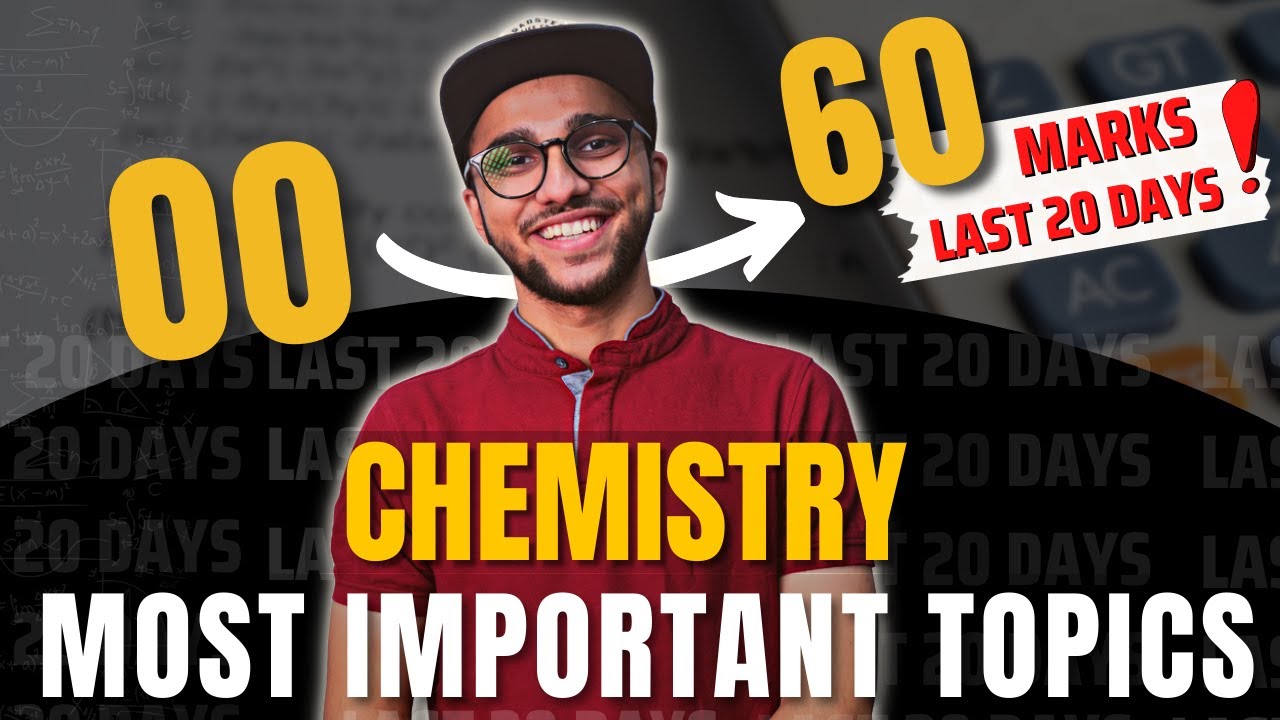 Easy Kill Topics of Chemistry  | Last 20 days | JEE Mains 2022