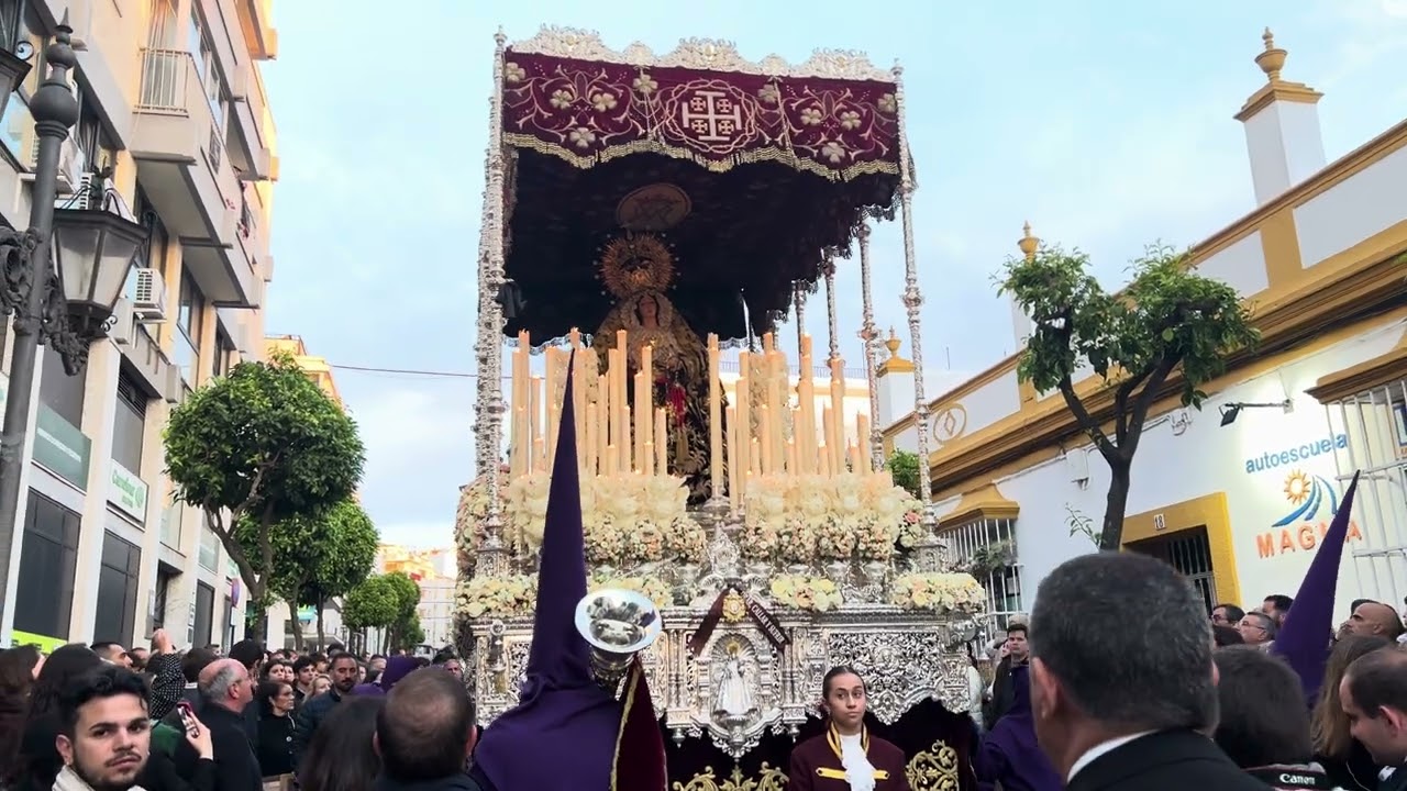 [4K] Virgen de los Dolores (Nazareno) San Fernando 2025 - Calle ancha parte 1