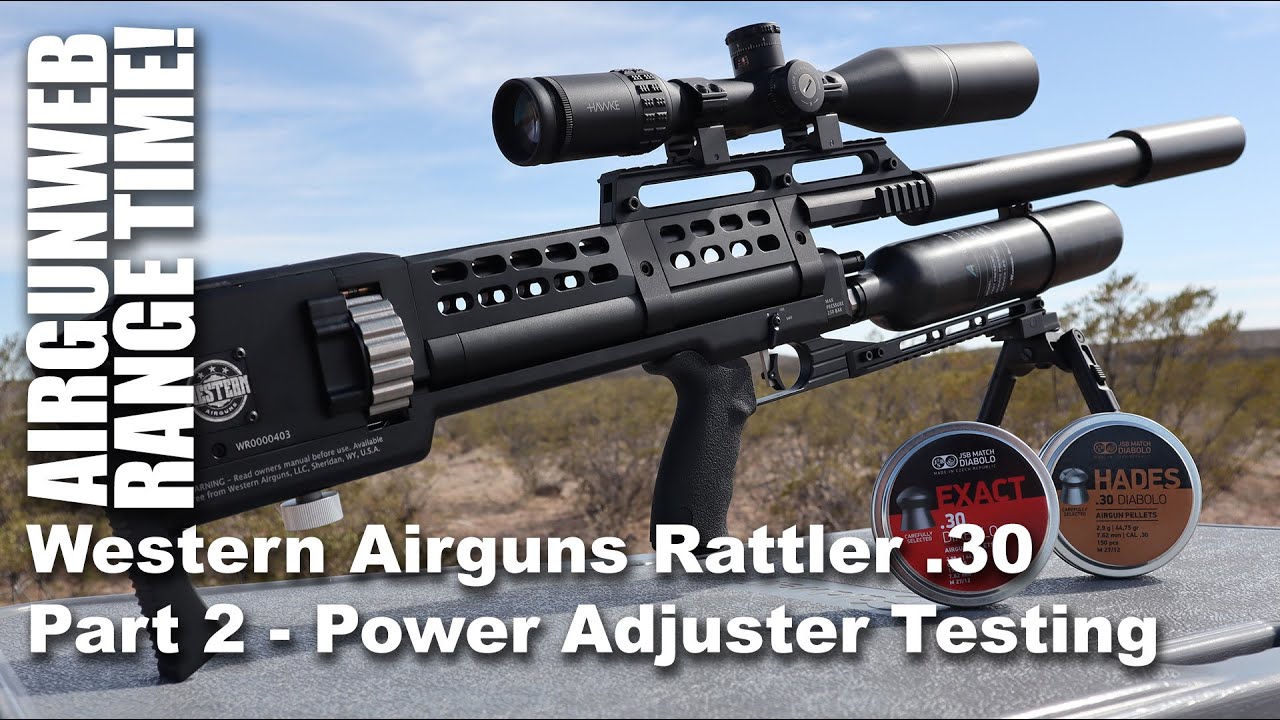 Western Airguns Rattler .30 - Testing the Power Adjuster at 50 Yards