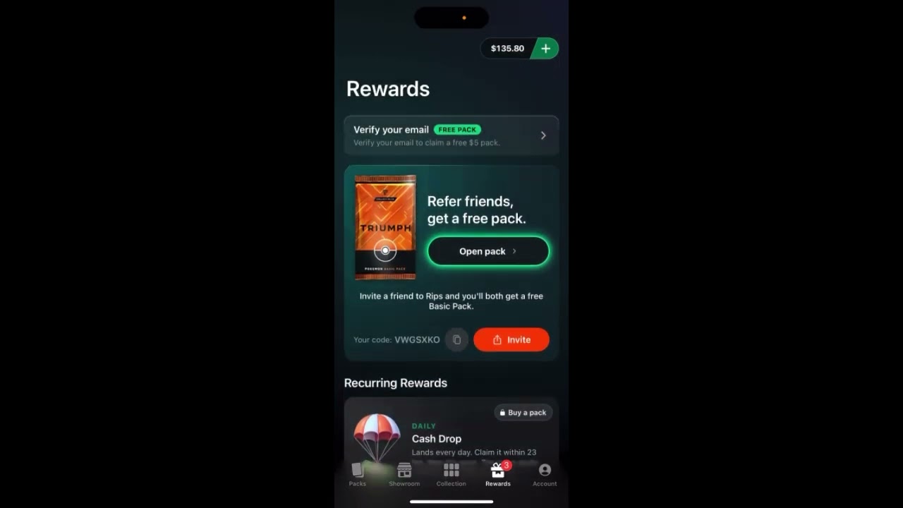 CASH DROP IN RIPS BY TRIUMPH - new feature
