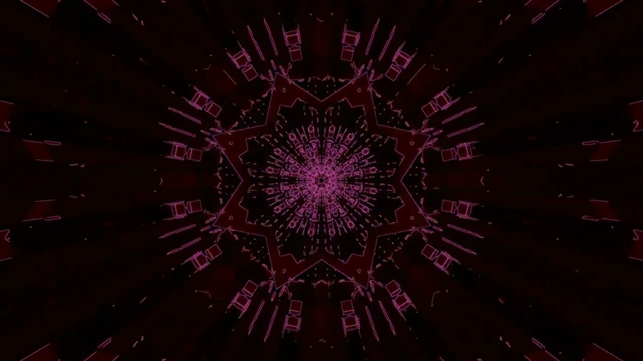 10 hours Magenta Neon Tunnel Screensaver PC 4K UHD 60fps Loopable Video