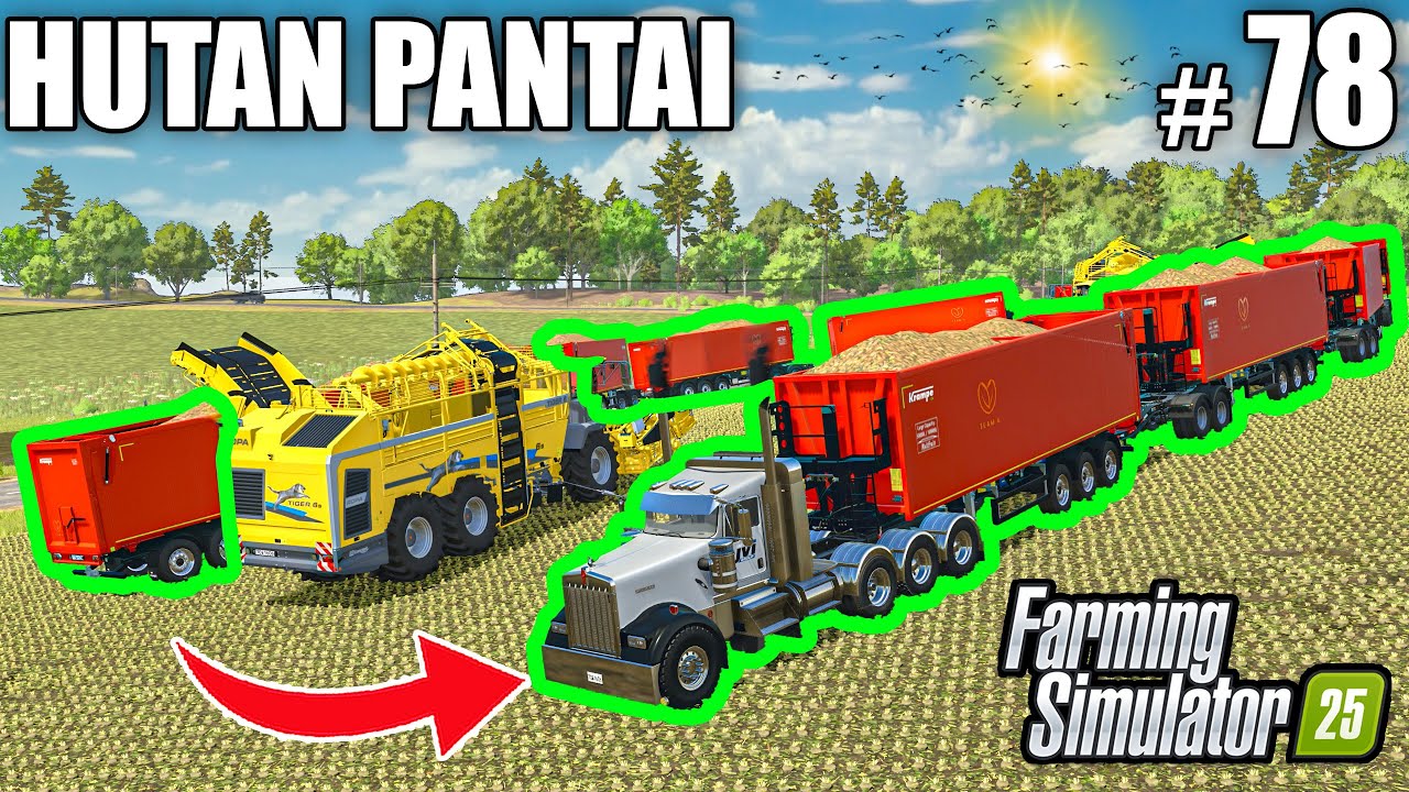 Filling THE LONGEST ROAD-TRAIN in FS25 with SUGARBEET🚧 | Farming Simulator 25 - HUTAN PANTAI | Ep 78