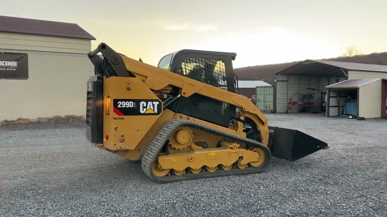 Nice 2019 Caterpillar 299D2 Rubber Track Skid Steer Loader 3009 Hours 1 Owner Machine!! Cab Heat Air