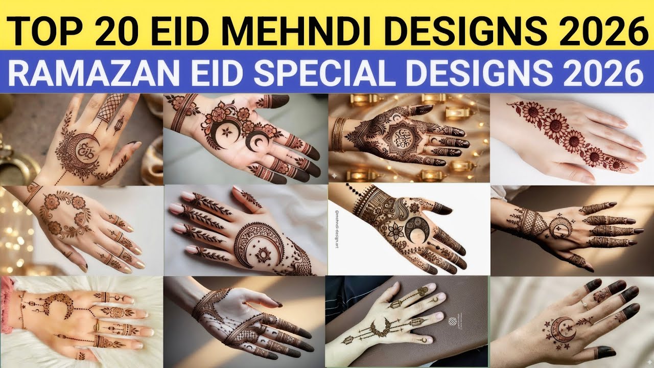 Top 20 Eid Special Mehndi Designs | Top 20 Mehndi Designs Photos | Top 20 Mehndi Designs 2026