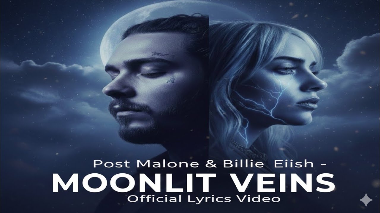 Moonlit Veins - Post Malone ft. Billie Eilish (Official Lyrics) #aimusic #billieeilish #moonlight