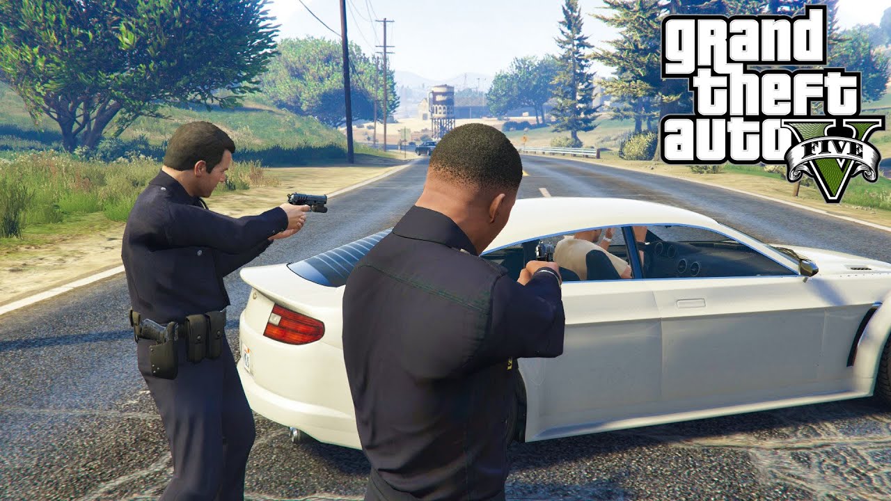 MICHAEL and FRANKLIN BECOMES COPS TOGETHER! (GTA 5 Mods)
