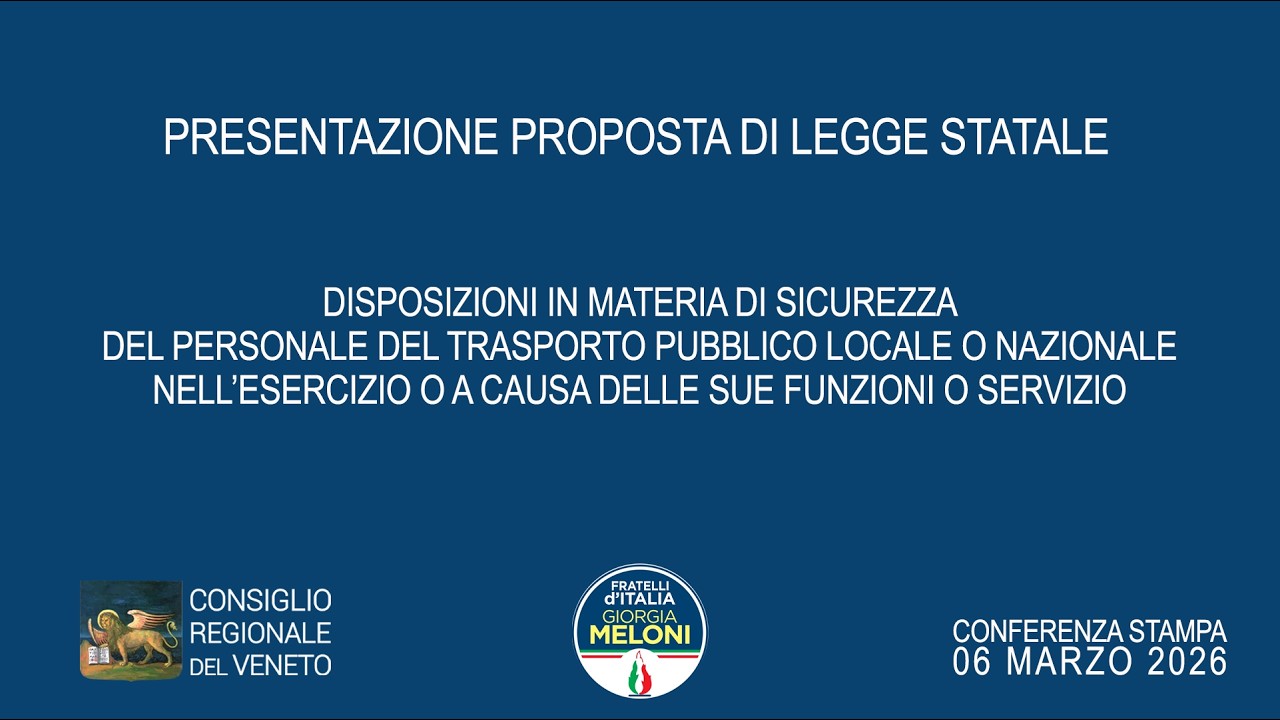 Presentazione Proposta di legge statale