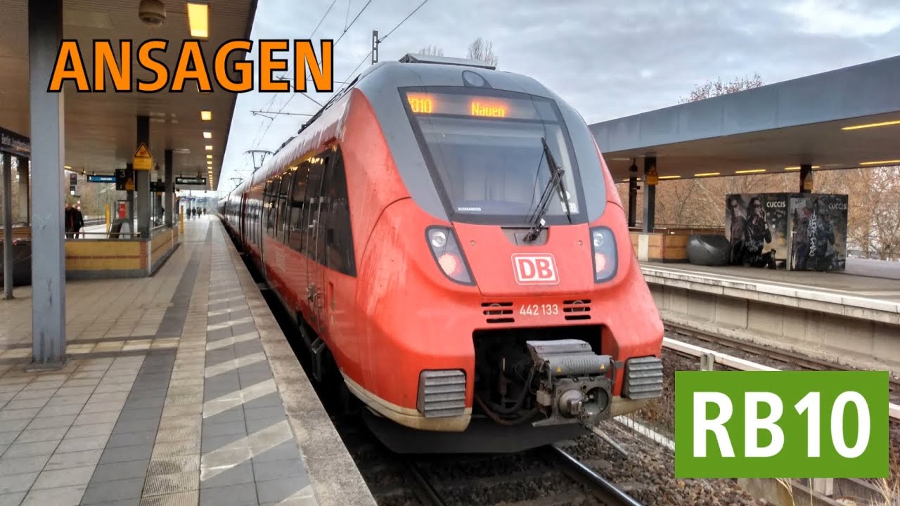 [DB Regio Nordost] Ansagen der RB10 Berlin Südkreuz - Nauen