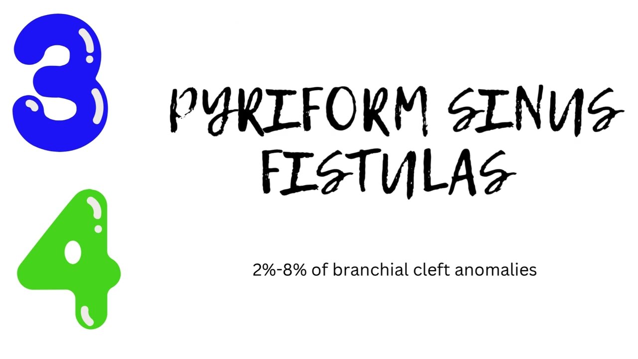 Third & Forth Branchial Cleft (Pyriform Sinus Fistulas) - Simplified Basics!