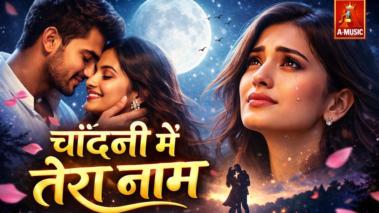 चाँदनी में तेरा नाम 🌙❤️ | New Hindi Romantic Song 2026 | Sad Love Story | Moonlight Love Song