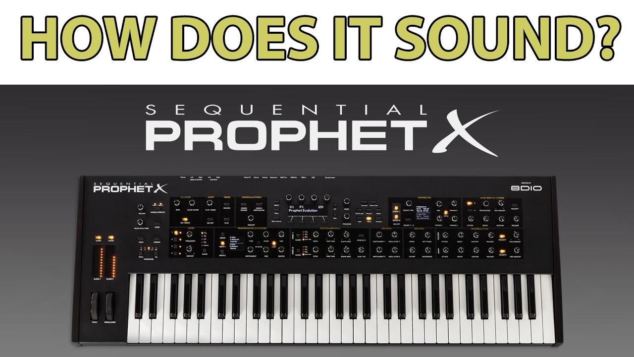 DSI Prophet X: How does it sound? (All playing, no talking)